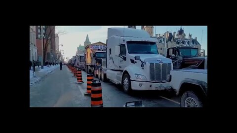 Convoy has arrived at Parliament Hill #FreedomConvoy2022