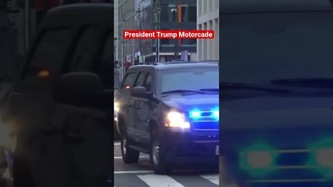 President Trump Motorcade in France #shorts #presidenttrump #thebeast #secretservice #trump #midterm