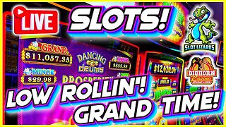 🔴 LIVE SLOTS! J'S LOW ROLLIN' GRAND JACKPOT INCOMING! Episode 50! Bighorn Casino