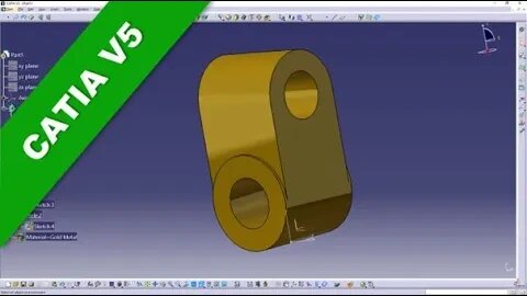 3.4 Gelenk - Joint - Catia v5 Training - Part Design