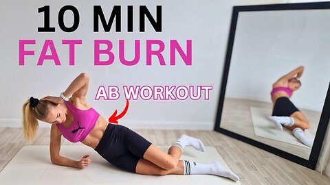 10 minute ABS Workout, Fat, Burn, How To Get, Perfect Six Pack, Sporty Kassia,