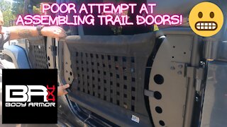 ***Poor Assembly*** DIY Body Armor Gen 3 Tube Doors on our Jeep Wrangler Rubicon Unlimited