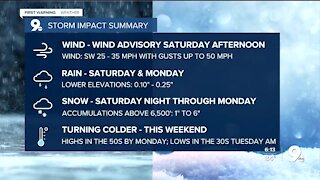 Wind advisories go into effect Saturday afternoon