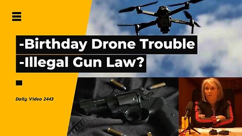 Birthday Drone Police Hunt, Albuquerque Emergency Gun Ban Law Conflict
