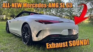 Here Are The Sweet Sounds Of The Twin Turbo V8 2023 Mercedes-AMG SL 63!