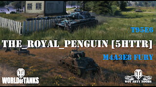 T95/FV401 Chieftain, M4A3E8 Fury and T95E6 - The Royal Penguin 5HTTR