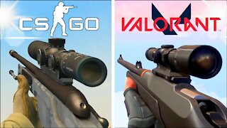 CS:GO vs. VALORANT - Weapons Comparison