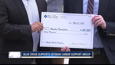 Blue Cross of Idaho makes donation toward veteran career support