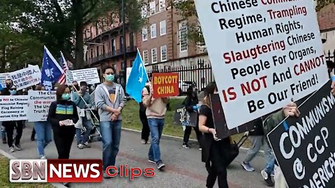 Rally Against China at Massachusetts State House - 10/2/21 - 4224