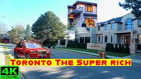 【4K】Toronto Large Multimillion-dollar mansions Canada's richest man 🇨🇦