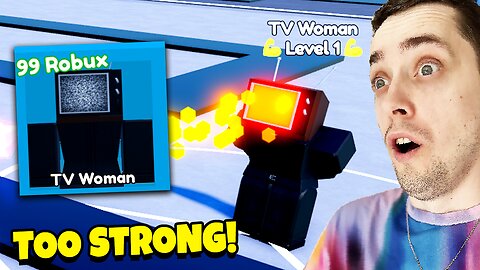 TVWOMAN is so FAST! I SPENDING ROBUX TO EXLUSIVE in ROBLOX Toilet Tower Defense
