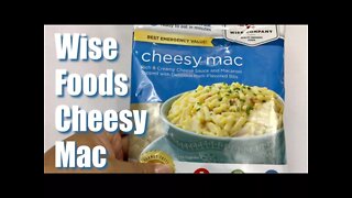 Wise Foods Side Dish Cheesy Macaroni (4 Servings) Freeze Dried Food Review