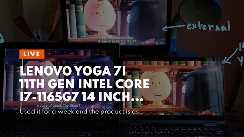 Lenovo Yoga 7i 11th Gen Intel Core i7-1165G7 14 inches FHD IPS 2-in-1 Touchscreen Business Lapt...