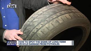 How to spot possible damage from potholes