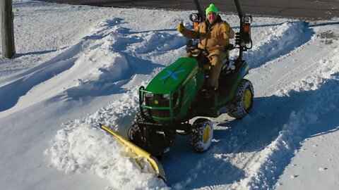 Turbo Snow Removal! Direct Attach vs. Loader Attach Front Blades for Compact Tractors