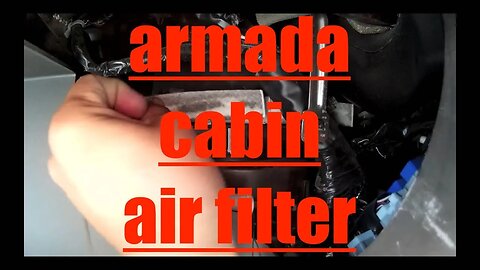 Air NOT blowing hard CABIN AIR FILTER Nissan Armada Titan √ Fix it Angel