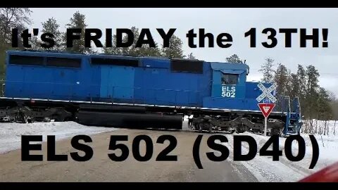 Friday The 13th Freight Train With Fred Hanging On Tight Behind! #trainvideo | Jason Asselin