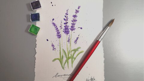 Simple Watercolor Lavender // Episode 29