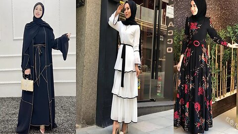 Women's Fashion dress Muslim Abaya 👗 beautiful design 📦✈️🌎 fast Shipping in worldwide ♡Dampi 49