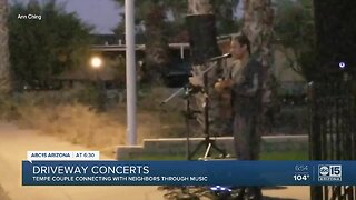 Tempe couple holding driveway concerts with neighbors