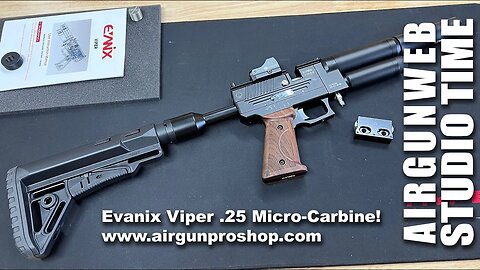 Evanix Viper .25 Cal Micro-Carbine Conversion - Semi-Automatic PCP Pistol AR Stock Conversion