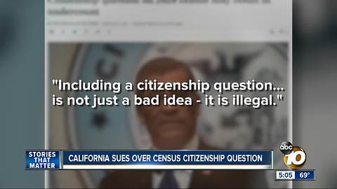 CA Attorney General suing Trump Administration over census citizenship question