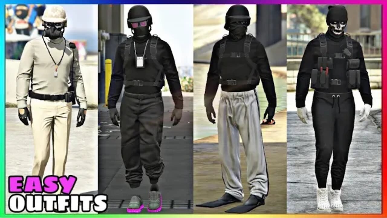 Top 4 Easy To Make Male Tryhard Outfits Using Clothing Glitches #13 (GTA  Online)