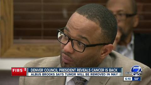 Denver City Council President Albus Brooks says cancer has returned