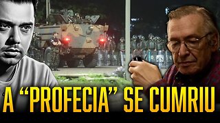 Exército atuando em Brasília...mas, a "profecia" de Olavo de Carvalho se cumpriu