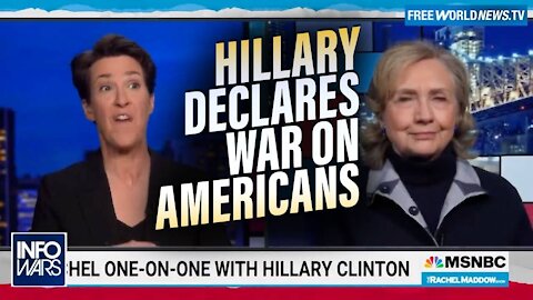 A Panicked Hillary Clinton Begs Deep State to Silence All Americans