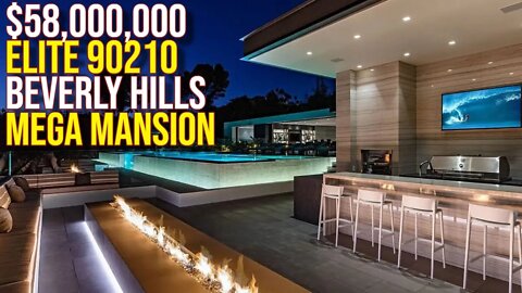 iNside $58,000,000 Beverly Hills Elite Mega Mansion