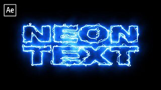 How to Create a Neon Text Animation! - FREE PLUGIN (After Effects Tutorial)