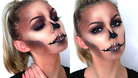 EASY GLAM SKULL | Halloween Makeup Tutorial