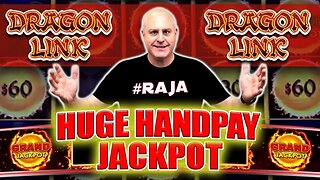 😱 BIG HANDPAY JACKPOT 🐲 Dragon Link: Happy & Prosperous Slot Machine | Raja Slots