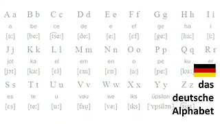 The German Alphabet