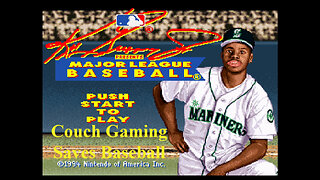 Couch gaming Ken Griffey Jr present Major League Baseball