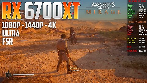 Assassins Creed Mirage on the RX 6700 XT | 4K - 1440p - 1080p | Ultra & FSR