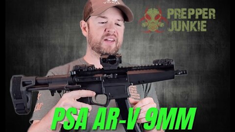 PSA AR-V 7" 9MM 1/10 NITRIDE TRI-LUG MOE EPT PDW PISTOL