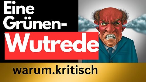 Die Wutrede eines Grünen für deinen schönen Sonntag@warum.kritisch🙈