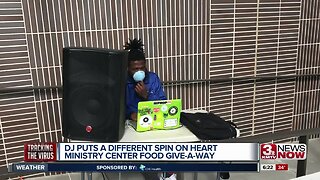 DJ puts spin on food give away