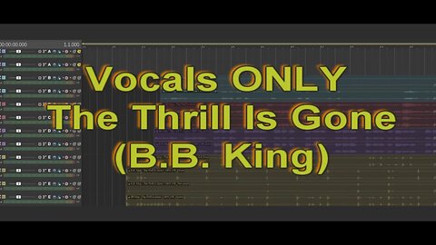 Vocals ONLY - The Thrill Is Gone (B.B. King)