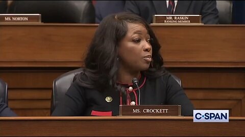 Dem Rep Crockett Is Upset Rep Mace Called Out Hunter As 'Epitome Of White Privilege'