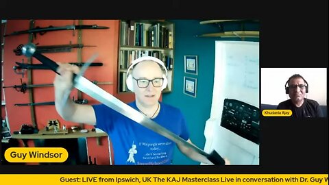 LIVE Interview with Dr. Guy Windsor, Consulting Swordsman. Yes, that's actually his job!