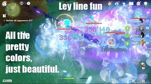 Running some ley lines with 3 Dendro characters | Genshin Impact |