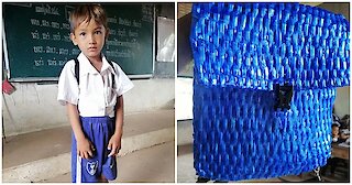 Fotografija dječak i torbe postala viralni hit