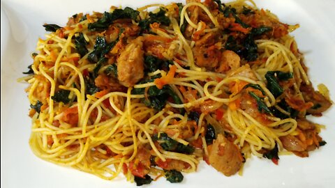 #ፓስታ በቴስቲ ሶያ ጥብስ #በአትክልት አሰራር (#How To Cook Spaghetti #Tasty soya with Mixed Vegetables