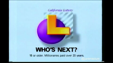 "Who's Next" California Lottery Winners Commercial (1993)