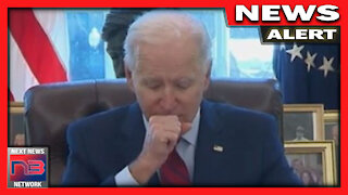 YIKES: Joe Biden Lets out Nasty Cough, Mumbles in Front of the Press before Signing Destructive EO