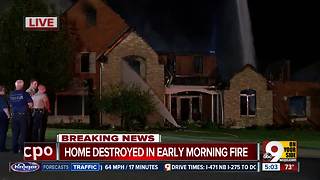 Lightning strike causes massive house fire in NKY