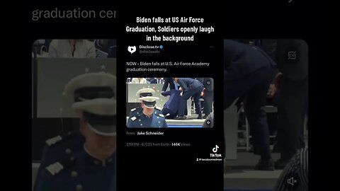 Biden falls again at US Air Force Academy graduation